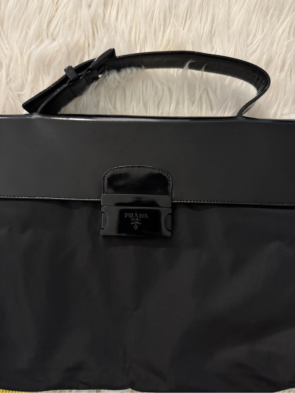 Prada tessuto spazzolato laptop bag - Picture 2 of 11